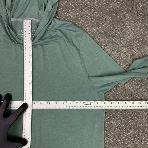 Free Fly Hoodie Men's Large Green Bamboo Shade Performance Lightweight Fishing - Picture 8 of 10